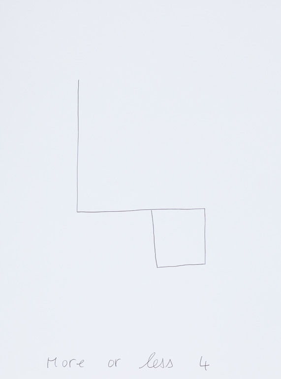 Claude Closky, ‘More or Less 4 (q),’ 2015, black ballpoint pen on paper, 40 x 30 cm.